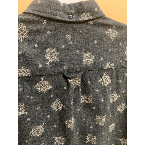 THESE GLORY DAYS Black "ASH" LS Button Down Shirt Heavy Weight Scandinavia Sz L - Picture 8 of 13